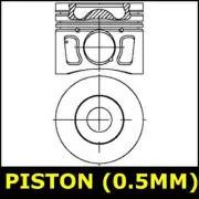 Piston Fits JAGUAR X-TYPE Opt1/2 0.5 Oversize 2.2 QJBA X400 05083KP