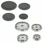 FITS TRICITY BENDIX AEG COOKER GAS HOB BURNER FLAME CAP SMALL MEDIUM LARGE CROWN