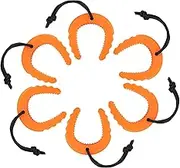 6Pcs First Responder Door Stops Emergency Police Door Jam with Nylon Cord Security TPE Doors Stoppers Portable Firefighter Doors Stops Pinch Guard for Law Enforcement(Orange)