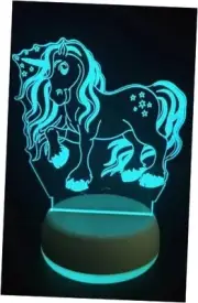 Unicorn 3D lamp - 4 Models Multicolor Changing 3D Illusion Night Light with