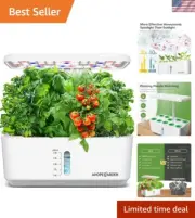 Hydroponic Growing System for Indoor Herbs & Vegetables with 10 Seedling Pods