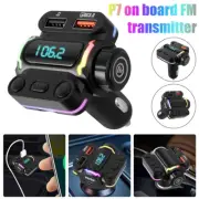 Car Bluetooth 5.0 FM Transmitter PD 20W Type-C Double USB Fast Charger jeDgG