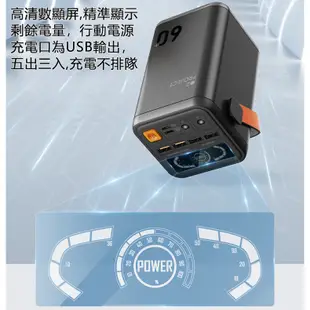 最新款 外送員必備 60000mAh PD60W 可充筆電 雙向快充 戶外應急行動電源 行動電源 大容量行動電源 行動充