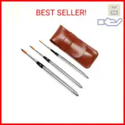 Travel Watercolor Brushes, Round Extra Long Synthetic Sable Pocket Paint Brushes
