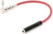 ROBAUN 6.35mm Male to Female Extension Cord Cable Right Angle Stereo 6.35 Male Female Adapter Line Wire Connector 1/4" Cable(Red,15m)