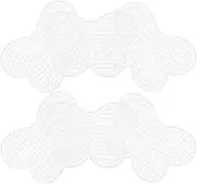 Operitacx 6pcs Plastic Cross Stitch Canvas Cross Stitch Canvases Plastic Canvas Embroidery Canvas Stitching Mesh Plastic Mesh for Bag Making Bag Making Supplies White