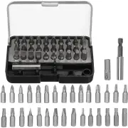 31PCS Drill Bits Set with PH PZ SL H T Sizes and 60mm Extension Rod in Plastic Case Versatile Heavy-Duty and Ideal for A