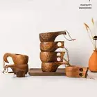 Cup Breakfast Cup Breakfast Cup Turtle Shell Water Cup Acacia Wood Milk Cup