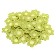 Sew on Patches for Clothes, 64 Pack Flower Patch Embroidered Appliques, Green