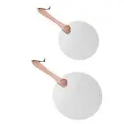 Pizza Peel Round with Wooden Handle Pizza Paddle for Pasta Kitchen Bread