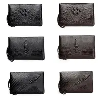 在飛比找momo購物網優惠-【Jpqueen】男士鱷魚紋牛皮拉鍊手拿包(6款可選)