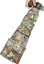 CHASING BIRDS Camouflage Waterproof Lens Coat for Sony FE 600mm F4 GM OSS Rainproof Lens Protective Cover (Forest Camouflage, with 1.4X TC (SEL14TC))