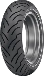 DUNLOP 45131818 Tire - American Elite - Rear - 180/65B16 - Narrow Whitewall -