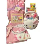 Hello Kitty bundle plush Easter basket with 6070 Easter throw 1000 piece puzzle