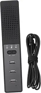 Mipcase 1Pc Mini Microphone Speaker for Desktop Laptop Plug Play with Ports Lightweight Portable Audio for Home Office and School Use