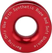 Zohisin v Winch Snatch Recovery 41000lbs Breaking Strength for 7 16in 2in Soft Shackle with 3 16in 4in 3 8in Ropes red (Red)