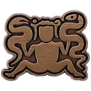 [Pinstant] Ormhaxan Snake Witch Smiss Stone Sweden Goddess Charmer 1.2" Enamel Pin Badge, 1.2 Inches, Enamel, enamel