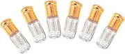 OSOLADY 6Pcs Roller Ball Bottles Refillable Essential Oil Containers with Balls for DIY Perfumes Travel Friendly Easy Pour Design