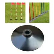 Agility Pole Rubber Base Flag Pole Base Stand for Outside Track Field Rugby