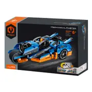 202pc iM.Master Pull Back Motorbike Building Blocks Kids DIY Toy Set Blue 6y+