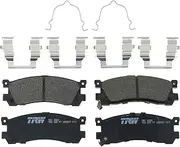 TRW Pro TRC0553 Disc Brake Pad Set For Mazda MPV 1993-1998, Rear, And Other Applications