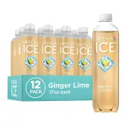 Sparkling Ice, Ginger Lime Sparkling Water, Zero Sugar Flavored Water, with Vita