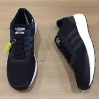 在飛比找蝦皮購物優惠-adidas cloudfoam race 黑 白 軟底 慢