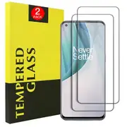[2 PACK] For OnePlus Nord N10 5G Screen Protector Full Coverage Tempered Glass Screen Protector Guard (Clear)