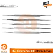 Set Of 5 Podiatry Ingrown Nail File Chiropody Nail Trimmer Cleaner Pedicure Tool