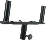 Frediuo Double Speaker Mount Bar Speaker Pole Stand Professional Easy Assembly Mounting Fork Bracket for Roadshow Indoor Bar Outdoor