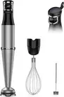 Immersion Blender Handheld 1100W 3 in 1 Corded Stick Hand Blenders for Silver