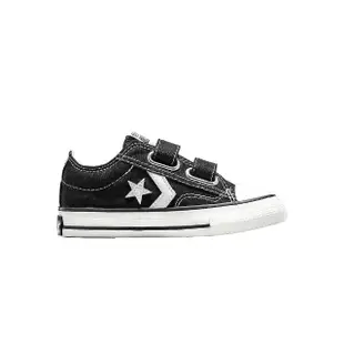 【CONVERSE】One Star 童鞋 小童 黑色 魔鬼氈 低筒 匡威 帆布鞋 休閒鞋 A06893C