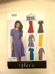 Vogue V8828 Easy Options PATTERN - Dresses Size 6- 14