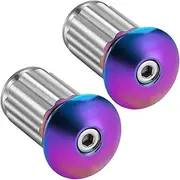 Moidbar End Capes BICYCLE BOLLE BOUR COLY COVRE SHORT End Caps For Hand Grip End Caps Handlebar Cycle Handlebar End Caps, 1 Pair Alloy Caps