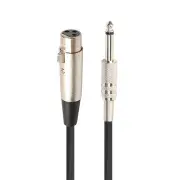 BK3045K1 3-Pin Female XLR To 1/4" Male Mono Microphone Audio Cable