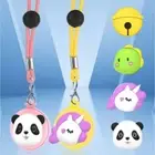 with 4 Pack Cartoon Cap Protective Cover Necklace Holder for AirTag