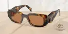 PRADA PR 17WS VAU2Z1 Honey Tortoise Dark Brown 49 mm Women's Sunglasses