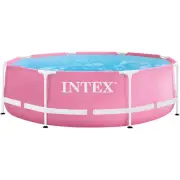 Intex 28292GN - Pink Metal Frame Pool (96 1/8x29 7/8in) Incl. Filter Pump