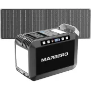 148Wh Generator, 200W Portable Power Station with Solar Panel Foldable 40W
