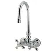 Elements Of Design DT0721AX Double Handle Wall Mounted Clawfoot - Chrome