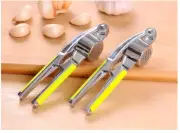 2X Stainless Steel Garlic Press Crusher Squeezer Masher Mincer Heavy Duty grips