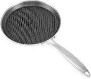 Abizarch 10.23" Crepe Pan, Nonstick Honeycomb Dosa Pan, Stainless Steel, Induction Compatible, Gas Stove, Easy to Clean