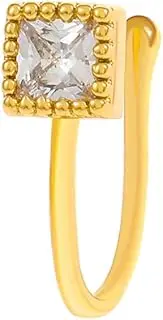 [Generic] Punk Square Square Clip On Nose Ring Vintage Gold Geometric Nose Cuff Hoop Ring Non Pierced Nose Ring Gothic Clip On Nose Rings Jewelry for Women and Girls