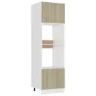 Microwave Cabinet Sonoma Oak Engineered Wood Kitchen Storage Shelf vidaXL