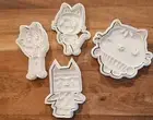 Gabbys Dollhouse Cookie Cutter & Embosser (Gabby, Cakey, Pandy, Baby Box)