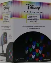 Disney Magic Holiday Mickey Mouse Motion Mosaic LED Projection Spotlight NIB