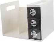 Tofficu Desktop Document Organizer Rack Stylish Hips File Storage Stand for Office Drawer Organizer Efficient File Holder Modern Design for Desk Storage Organization