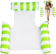 Pool Lounger Float | Lake Floats for Adults - Portable Quick Inflation Floating Lounge Chairs, Blow Up Mat Swim Toys for Beach Gear Swimming Accessories