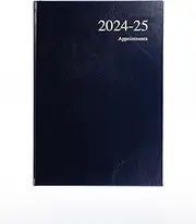 Collins Essential A5 Academic Year 2024-25 Day a Page Diary - Dark Blue - Mid Year Academic Planner for Students and Teachers - ESSA51M.65-2425 - July 2024 to July 2025