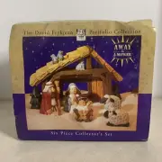 Signed David Frykman Away In a Manger 6 Piece Collector's Set Nativity Scene